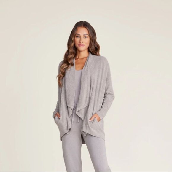 Barefoot Dreams CozyChic Ultra Lite® Shawl Pointelle Cardi - Picture 1 of 7